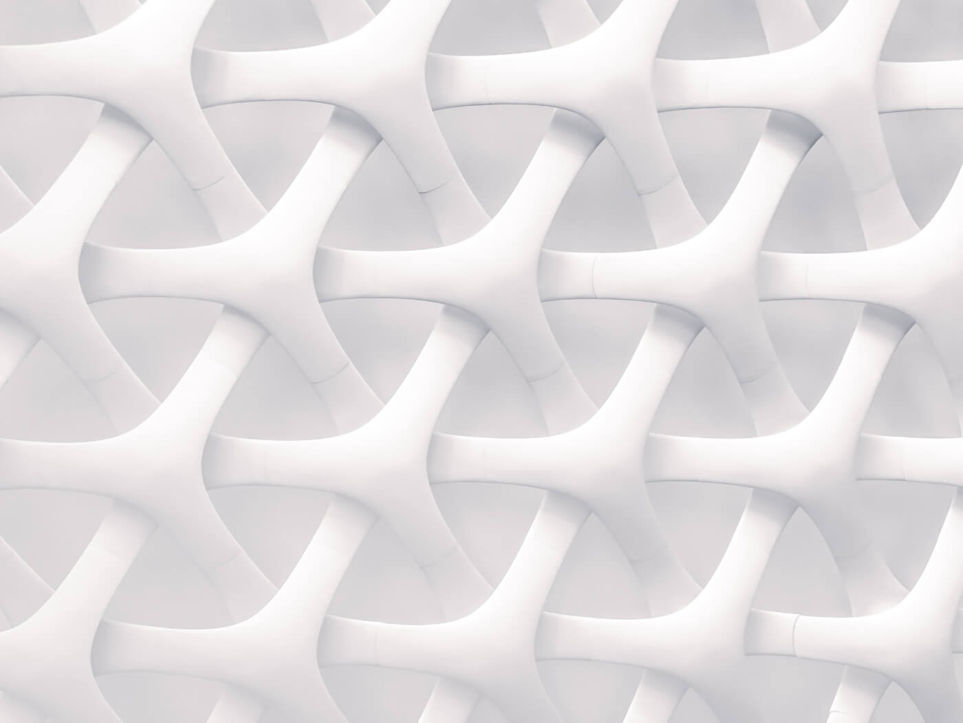  a white woven structure