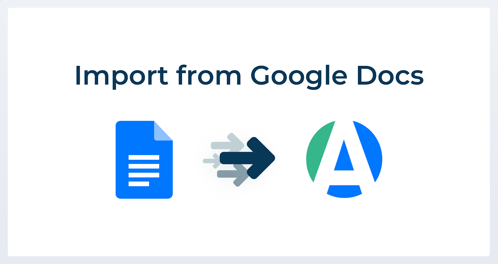 Import from Google Docs