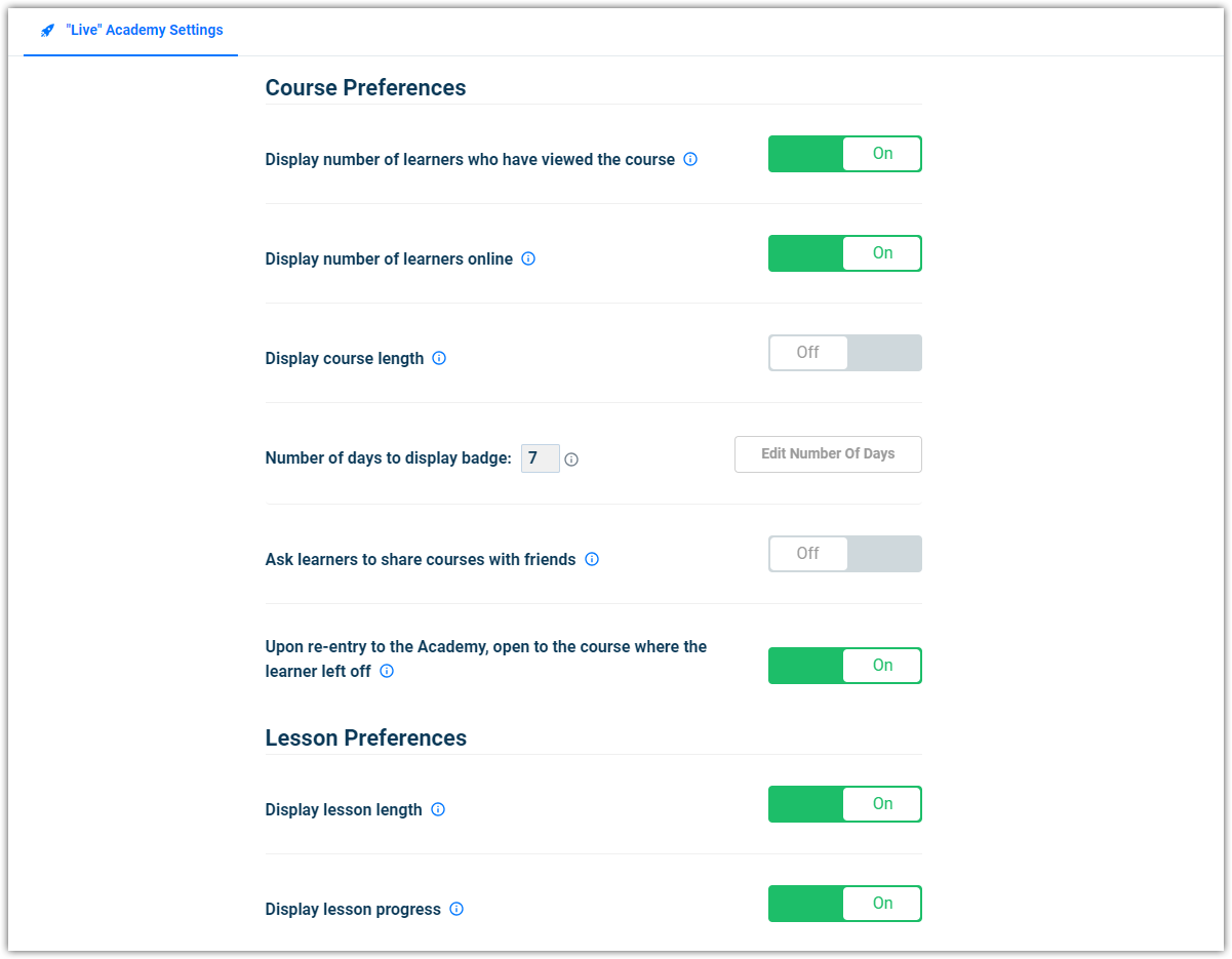 private academy settings